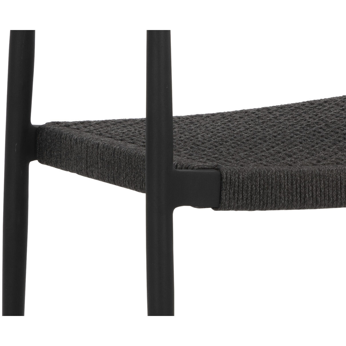 Nava Black Outdoor Stackable Dining Armchair, Set Of 2